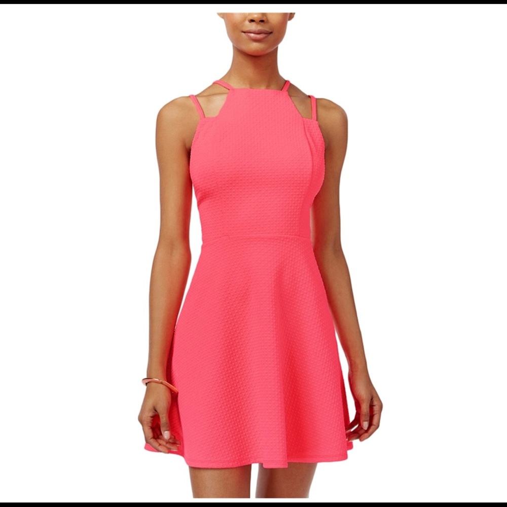 Material Girl Womens Quilted A-line Dress